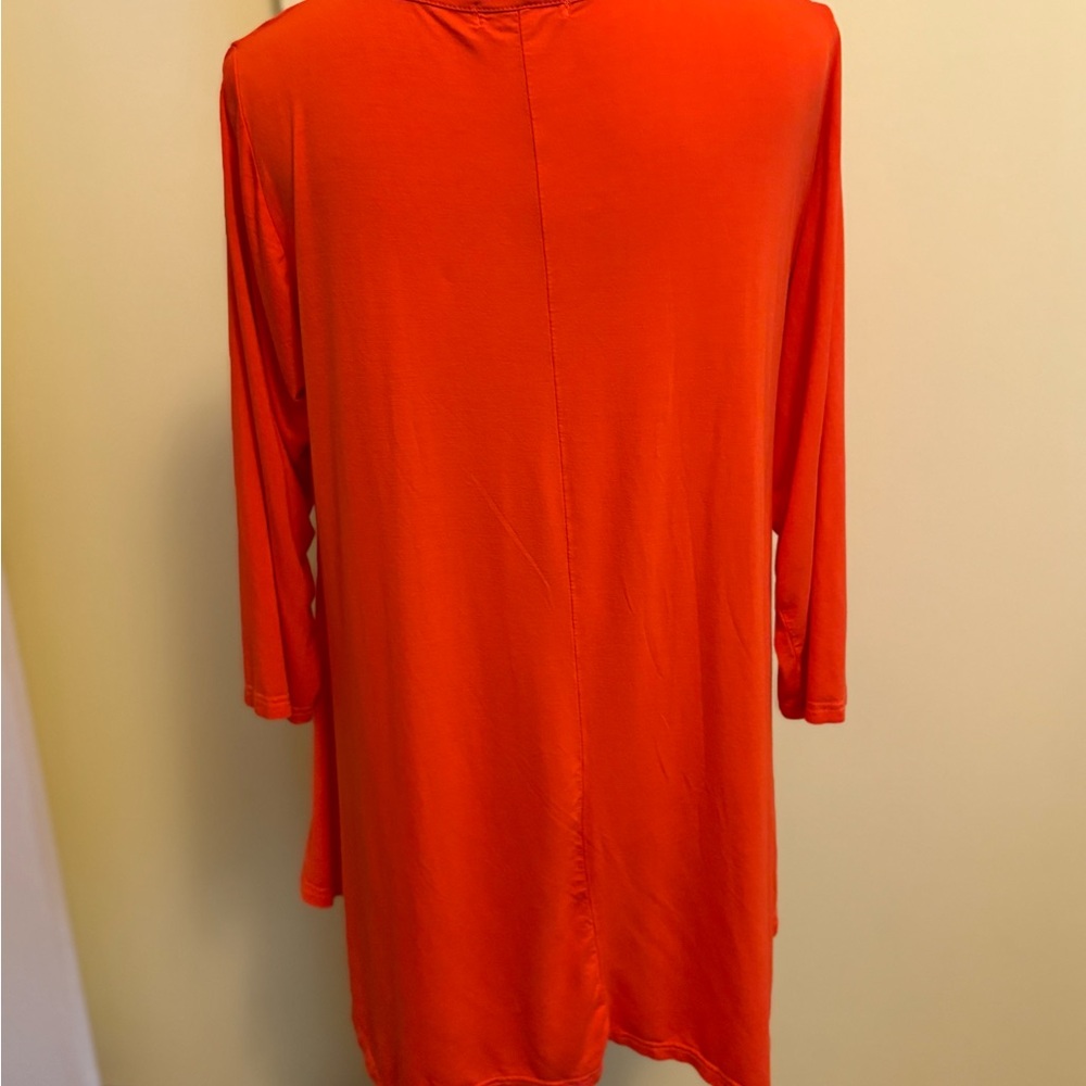 Bright Orange Women's Tunic Top - Picture 2 of 4